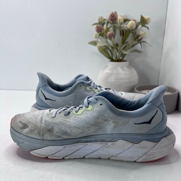 Hoka One One Arahi 6 Lace Up Running Shoes Blue Women 10B Athleisure Workout - Picture 6 of 9